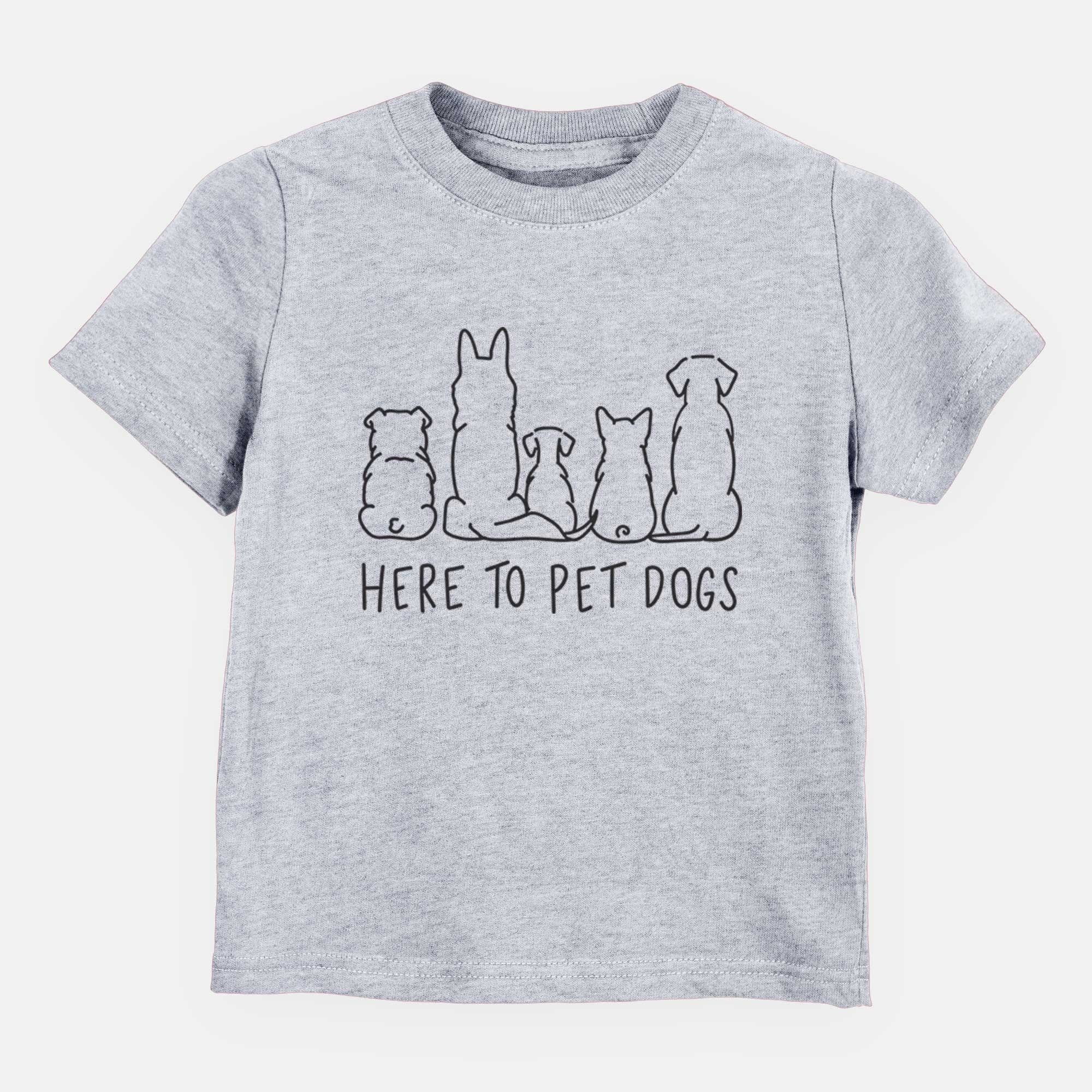 Here To Pet Dogs - Kids/Youth/Toddler Shirt