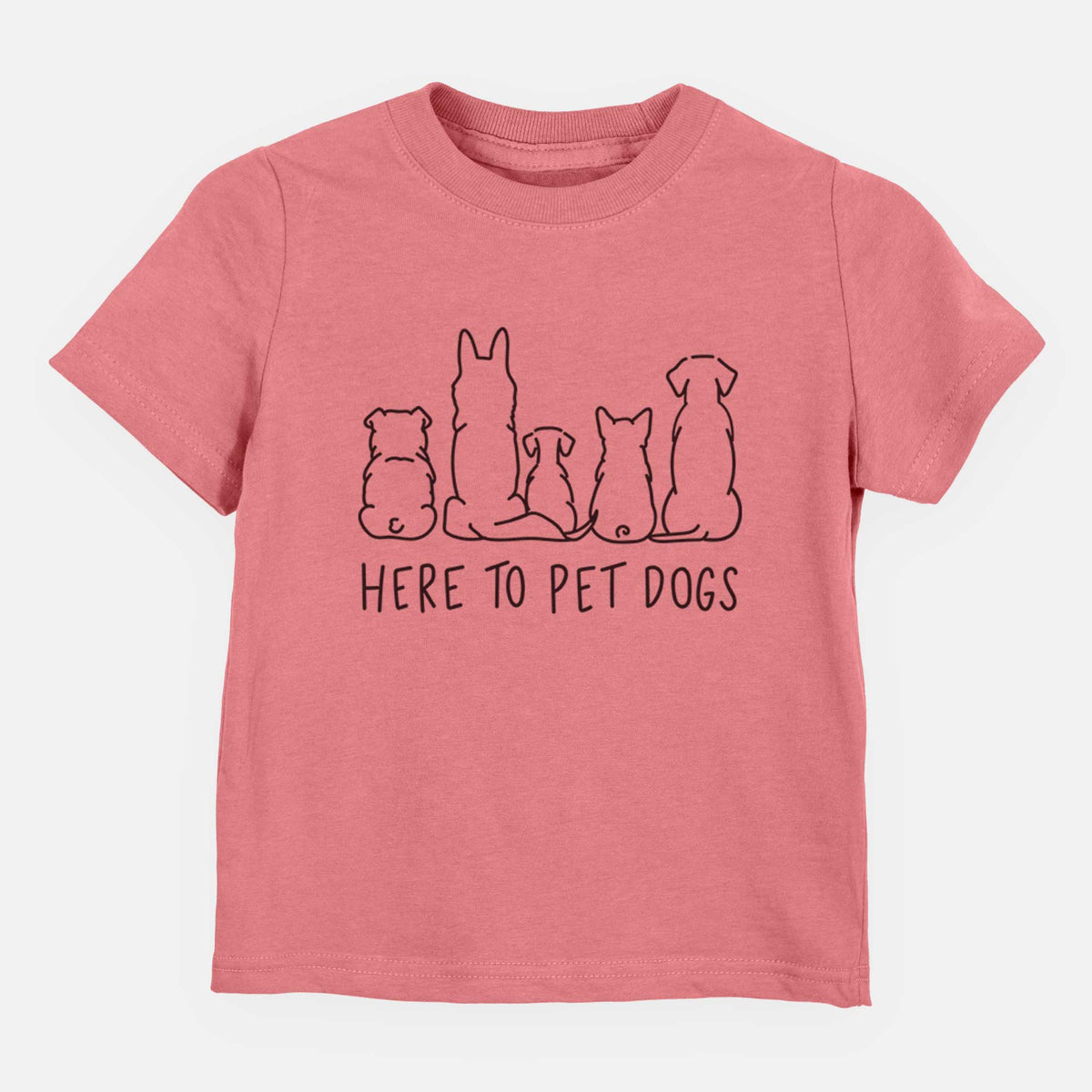 Here To Pet Dogs - Kids/Youth/Toddler Shirt