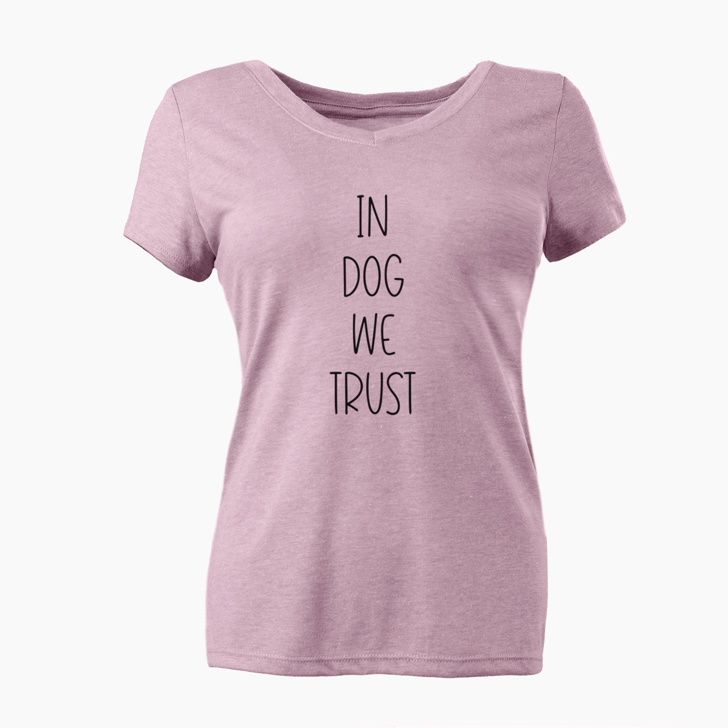 In Dog We Trust - Women's Perfect V-neck Shirt