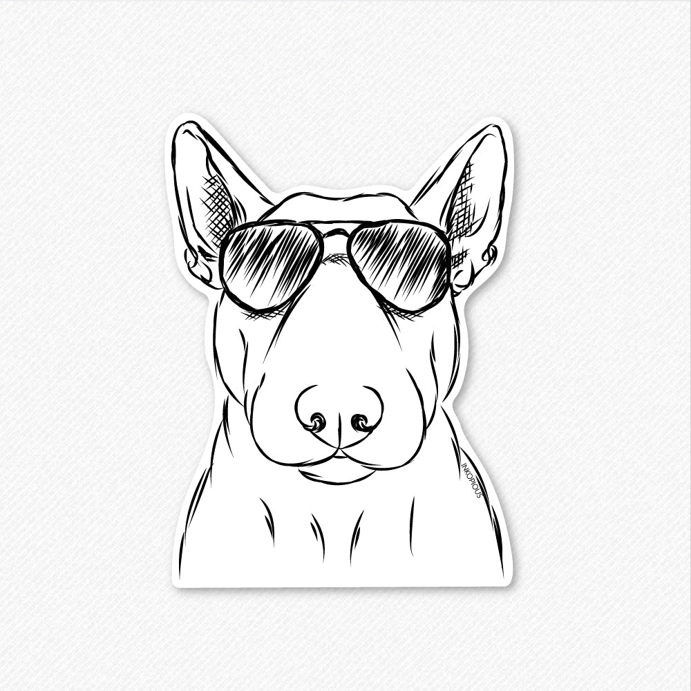 Jett the Bull Terrier - Decal Sticker