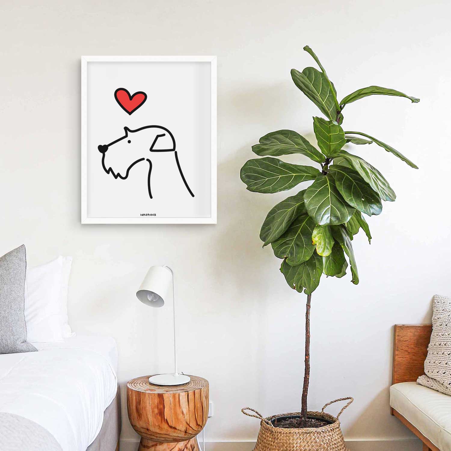 Love Always Airedale Terrier Art Print
