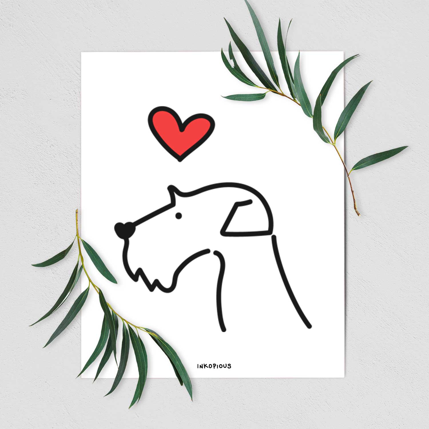 Love Always Airedale Terrier Art Print