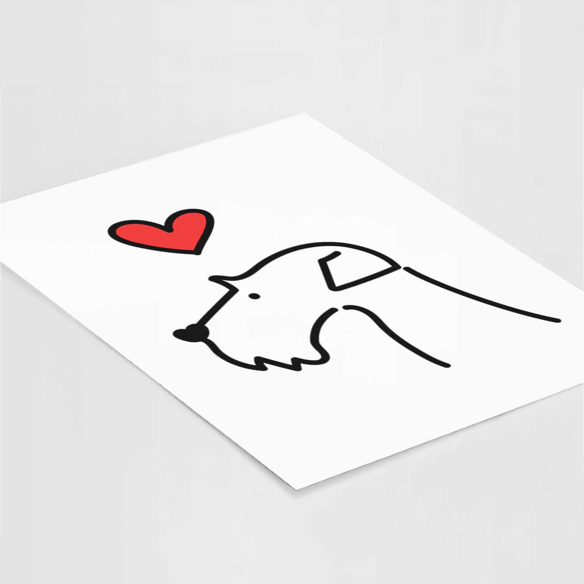 Love Always Airedale Terrier Art Print