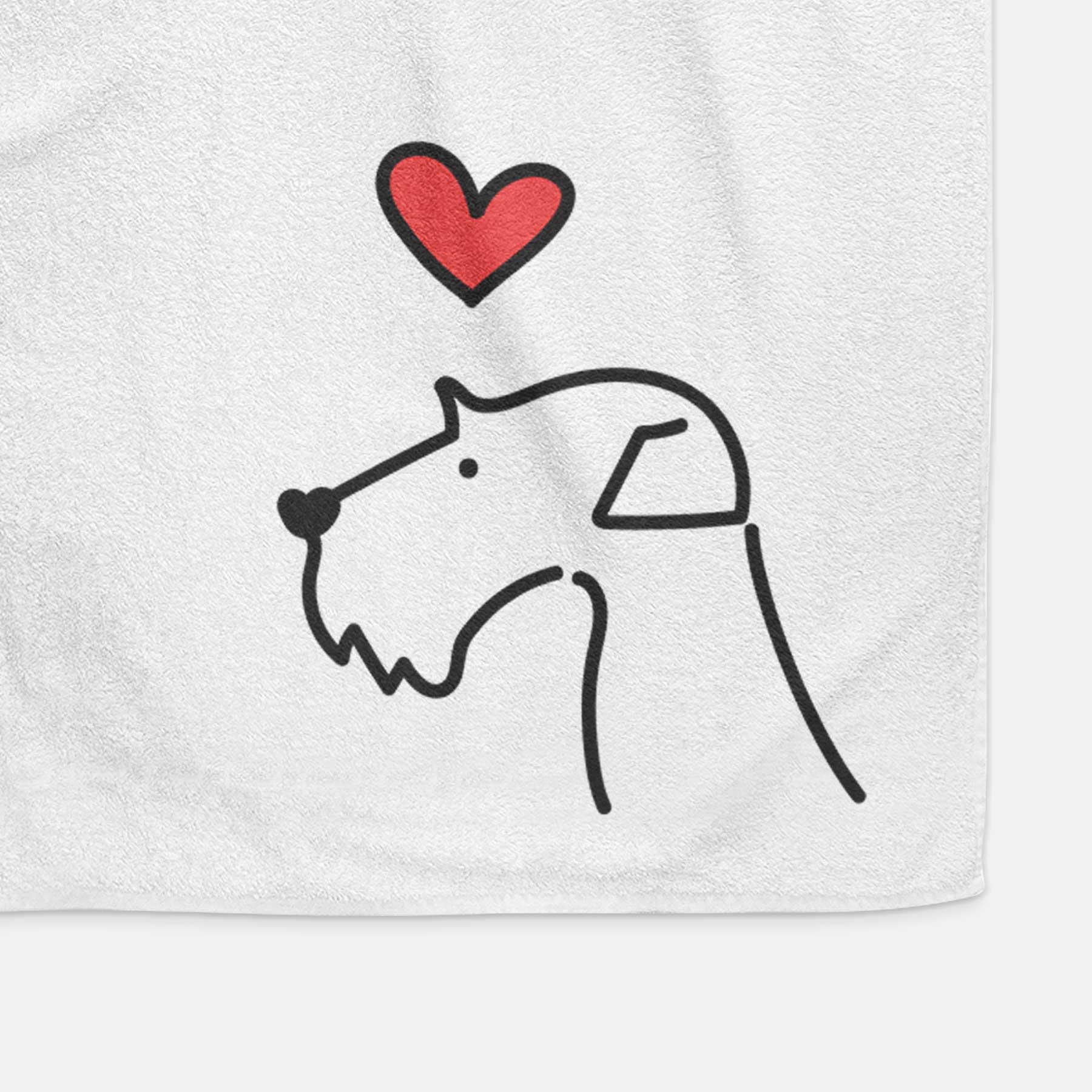 Love Always Airedale Terrier - Decorative Hand Towel