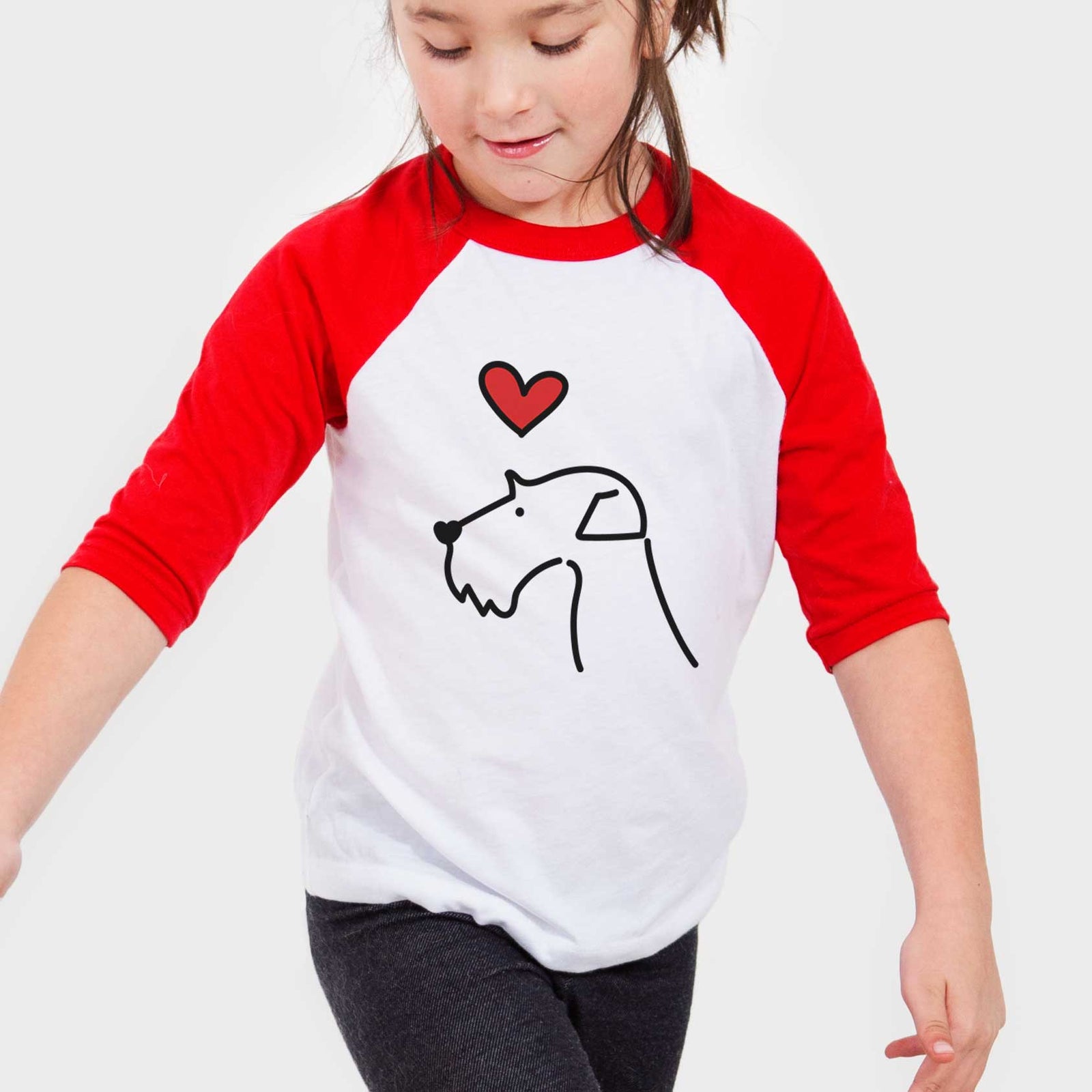 Love Always Airedale Terrier - Youth 3/4 Long Sleeve