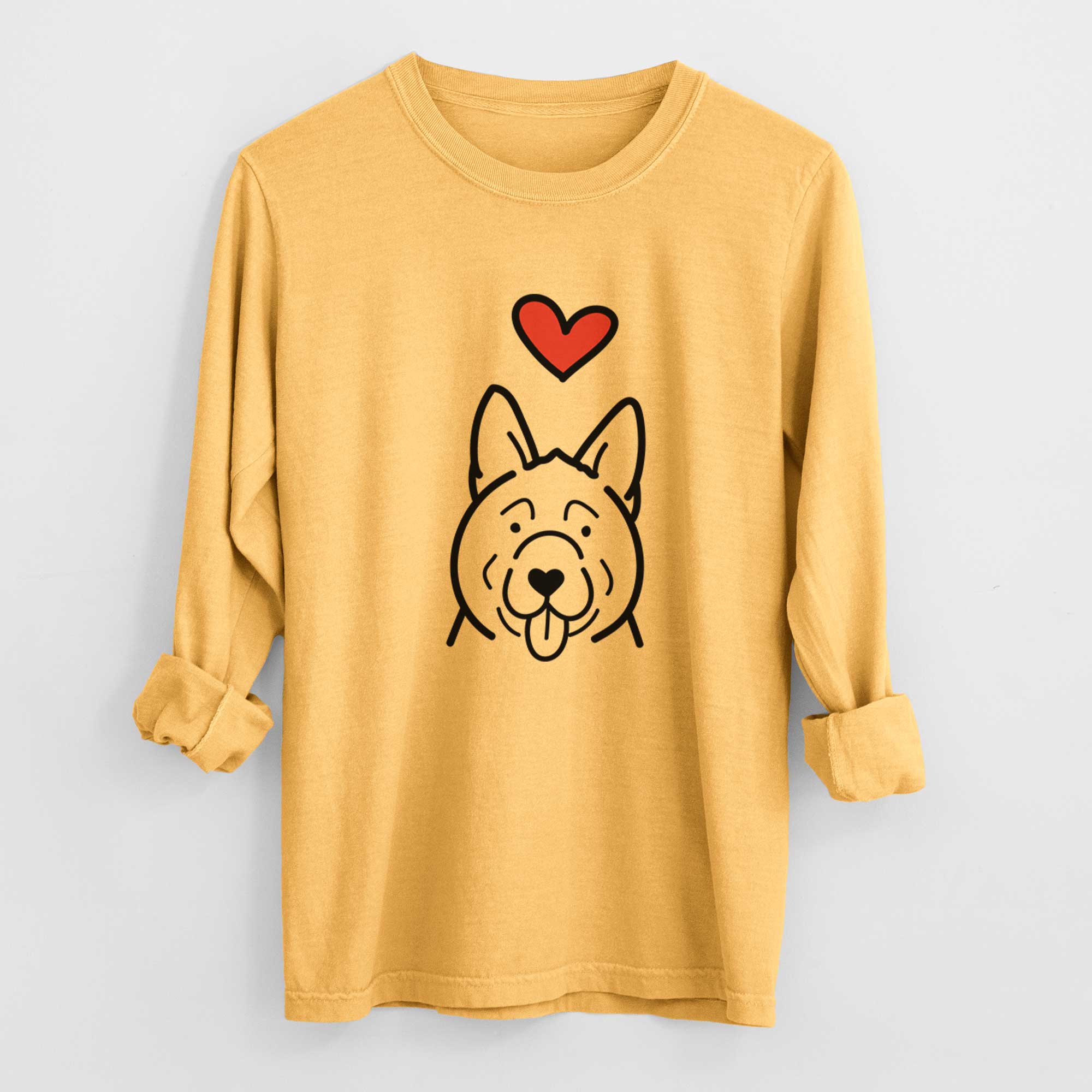 Love Always Akita - Heavyweight 100% Cotton Long Sleeve