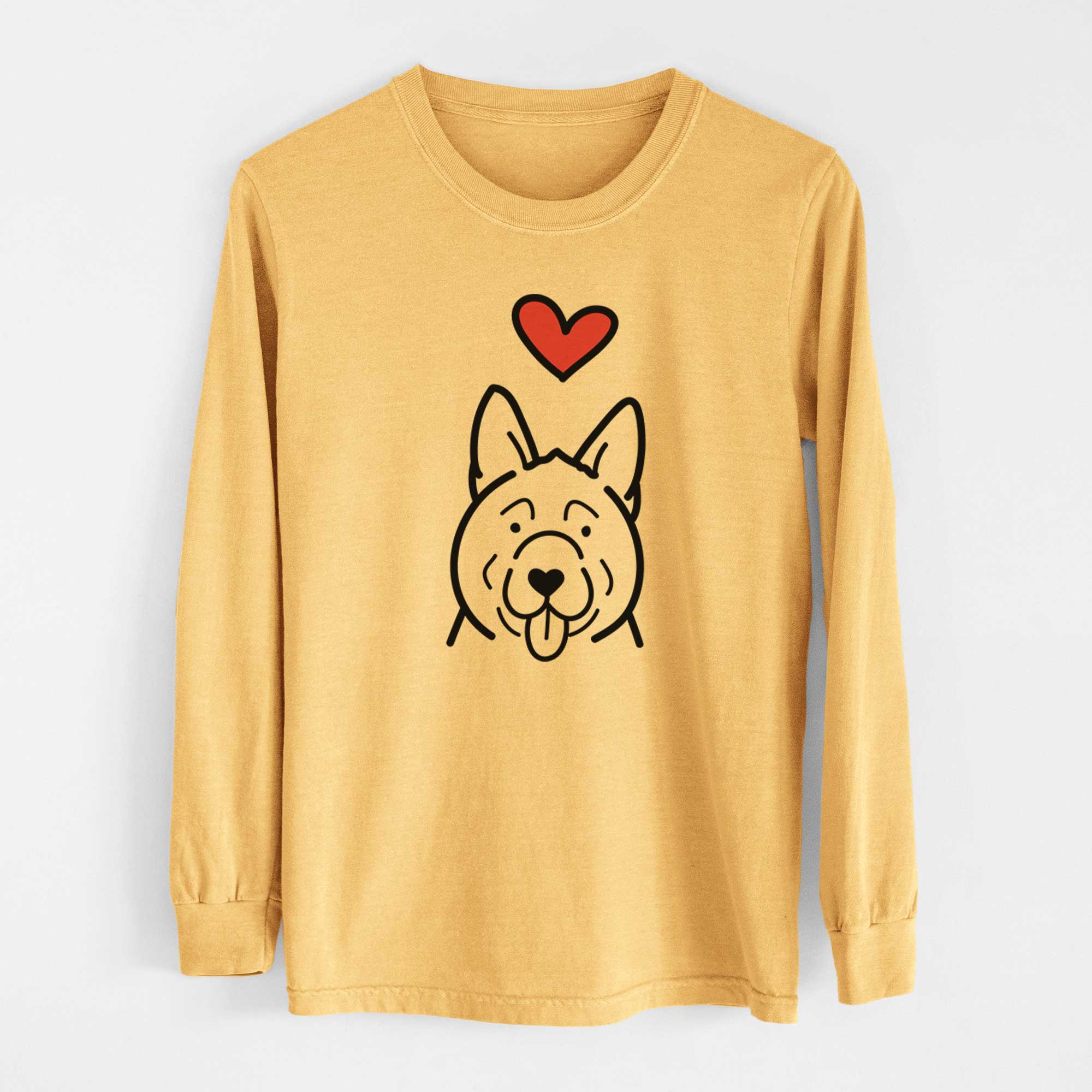 Love Always Akita - Heavyweight 100% Cotton Long Sleeve