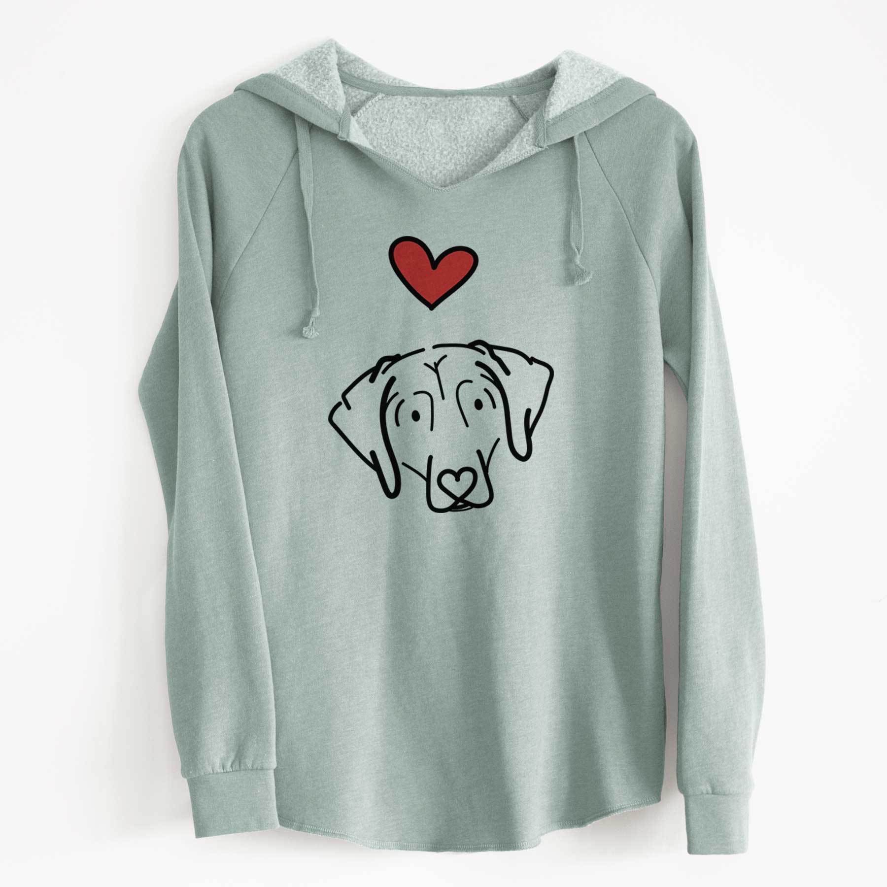 Love Always Beagle - Aly - Cali Wave Hooded Sweatshirt