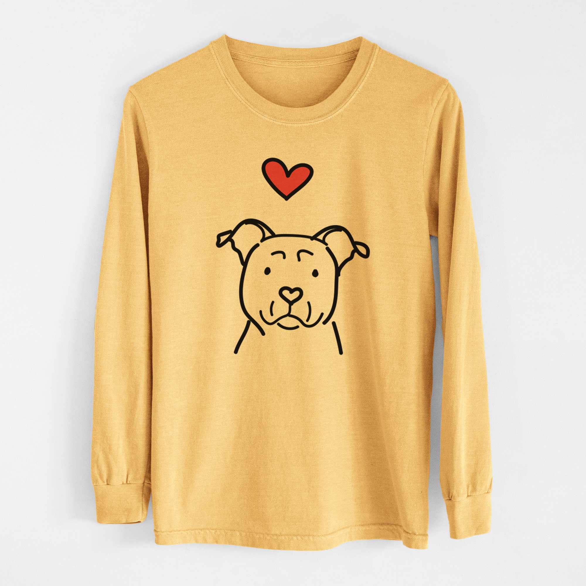 Love Always American Staffordshire Terrier - Heavyweight 100% Cotton Long Sleeve