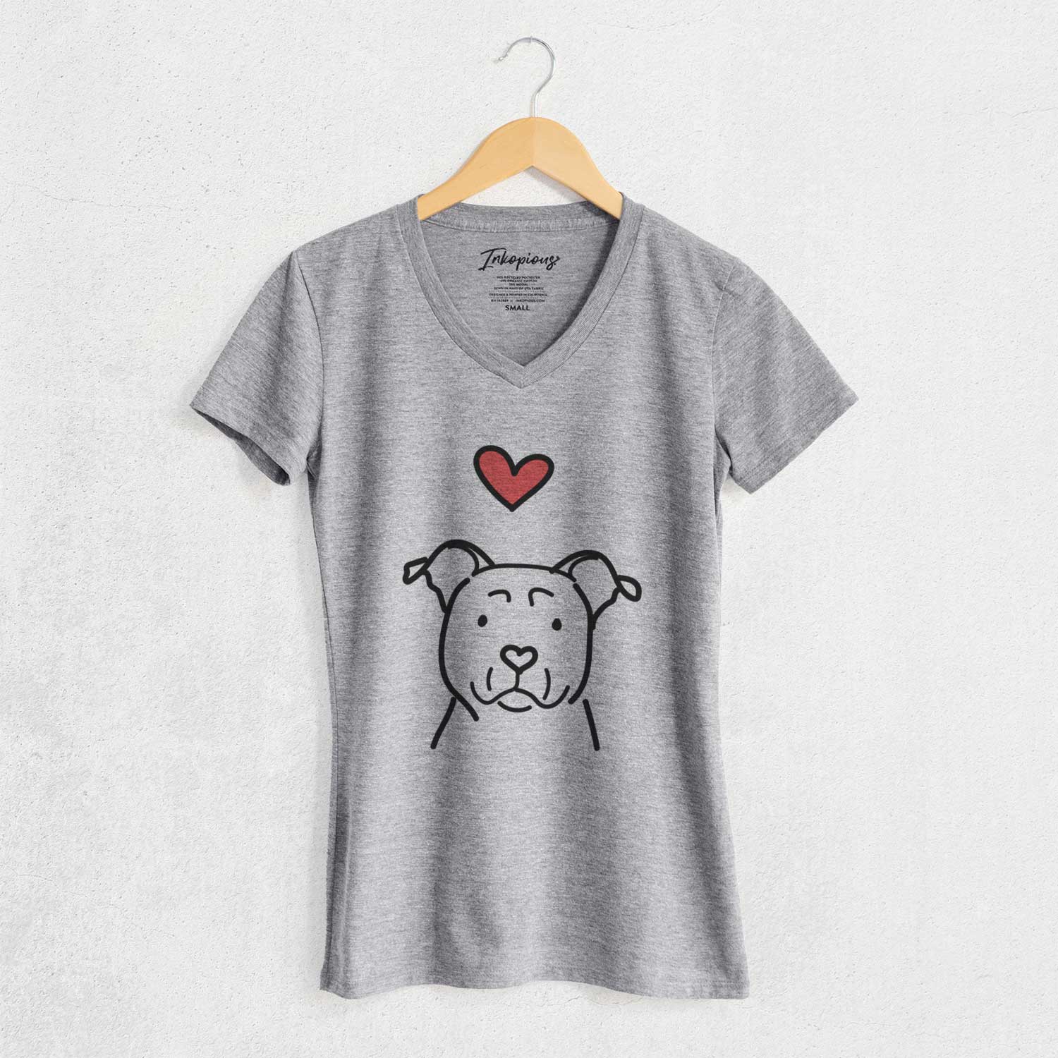 Love Always American Staffordshire Terrier - Women's V-neck Shirt