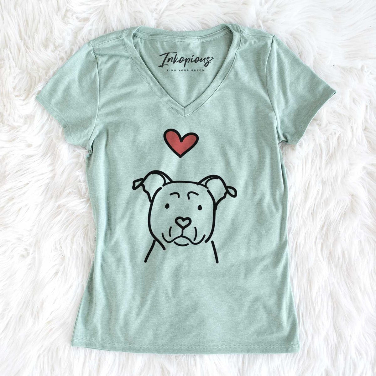 Love Always American Staffordshire Terrier - Women&#39;s V-neck Shirt