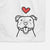 Love Always Happy American Staffordshire Terrier - Decorative Hand Towel