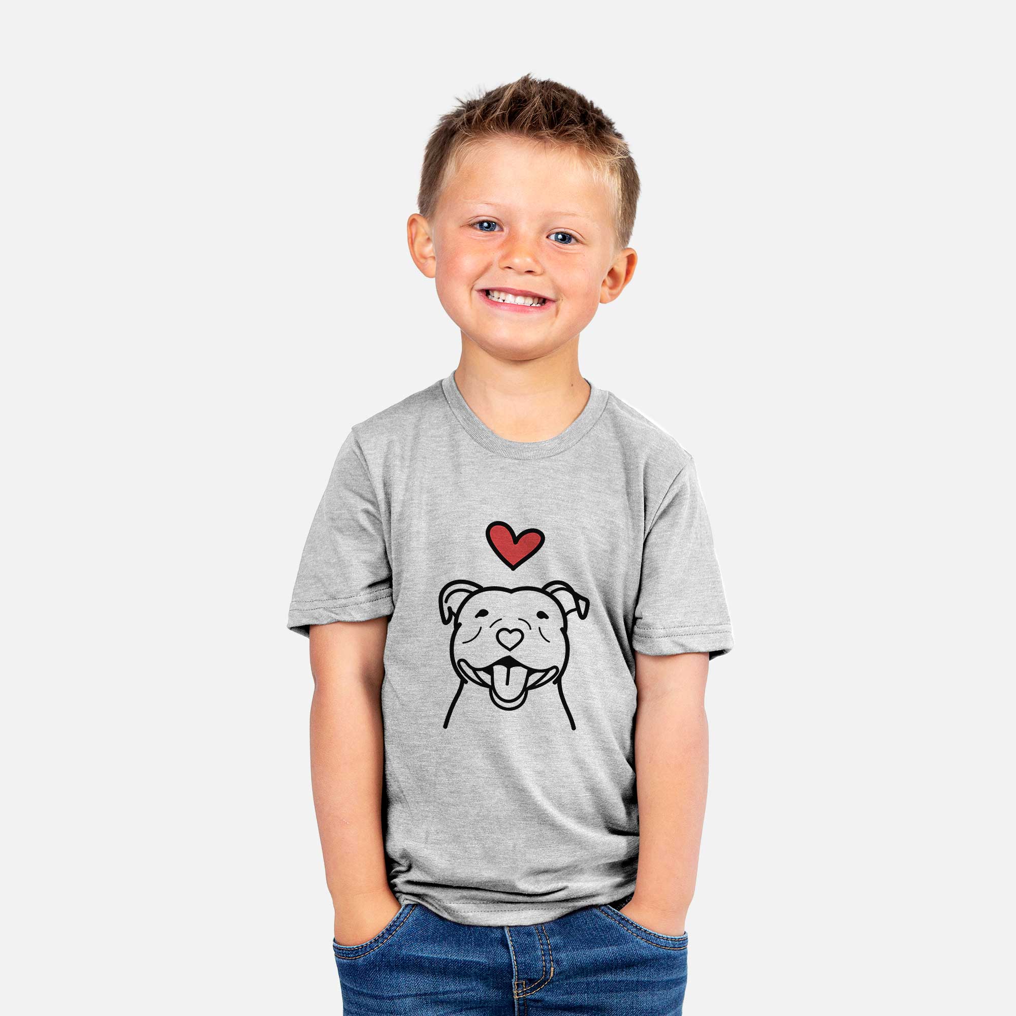 Love Always Happy American Staffordshire Terrier - Kids/Youth/Toddler Shirt