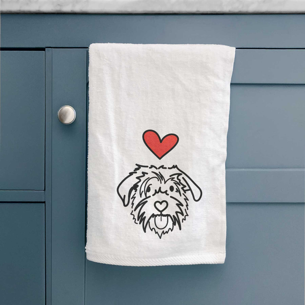 Love Always Scottish Terrier Border Collie Mix - Amal - Decorative Hand Towel