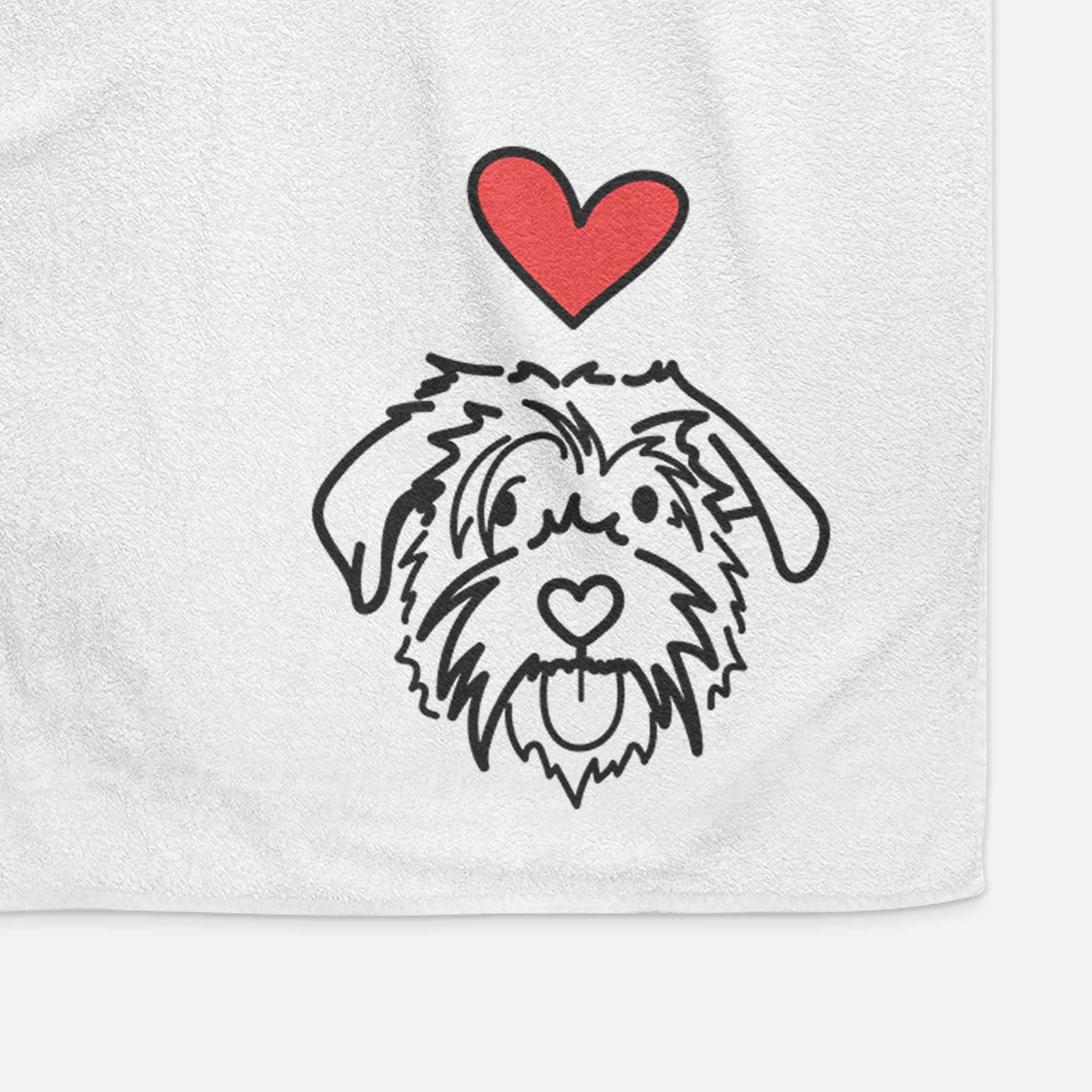 Love Always Scottish Terrier Border Collie Mix - Amal - Decorative Hand Towel