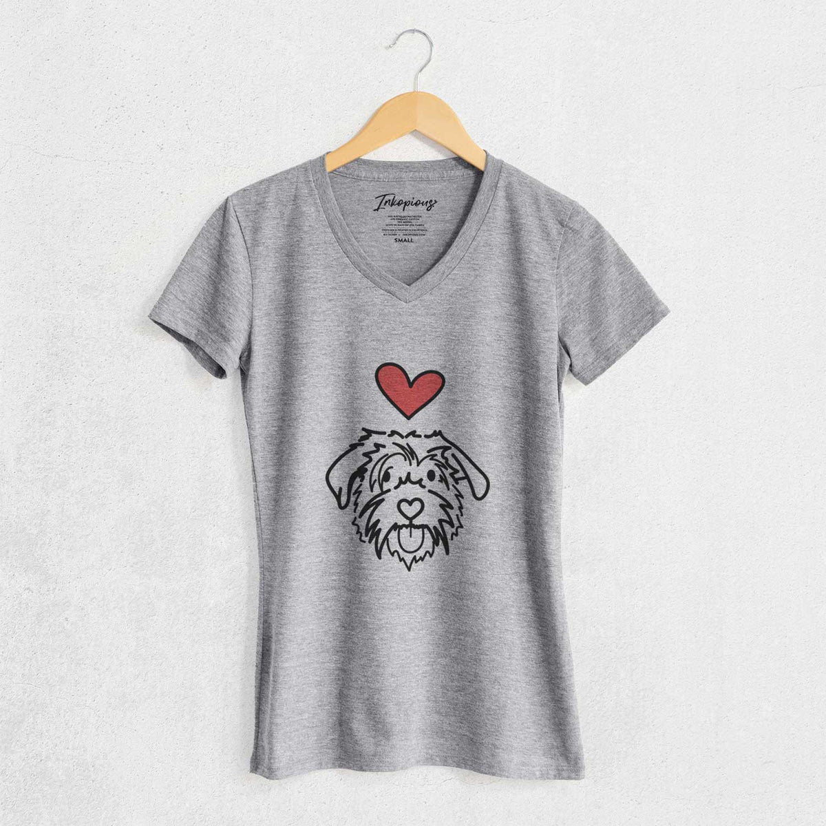 Love Always Scottish Terrier Border Collie Mix - Amal - Women's V-neck Shirt
