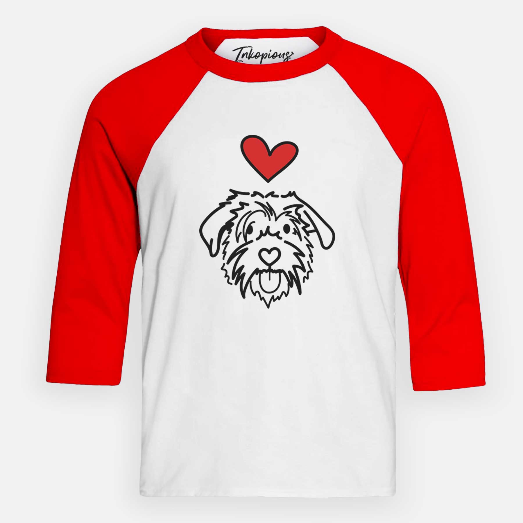 Love Always Scottish Terrier Border Collie Mix - Amal - Youth 3/4 Long Sleeve