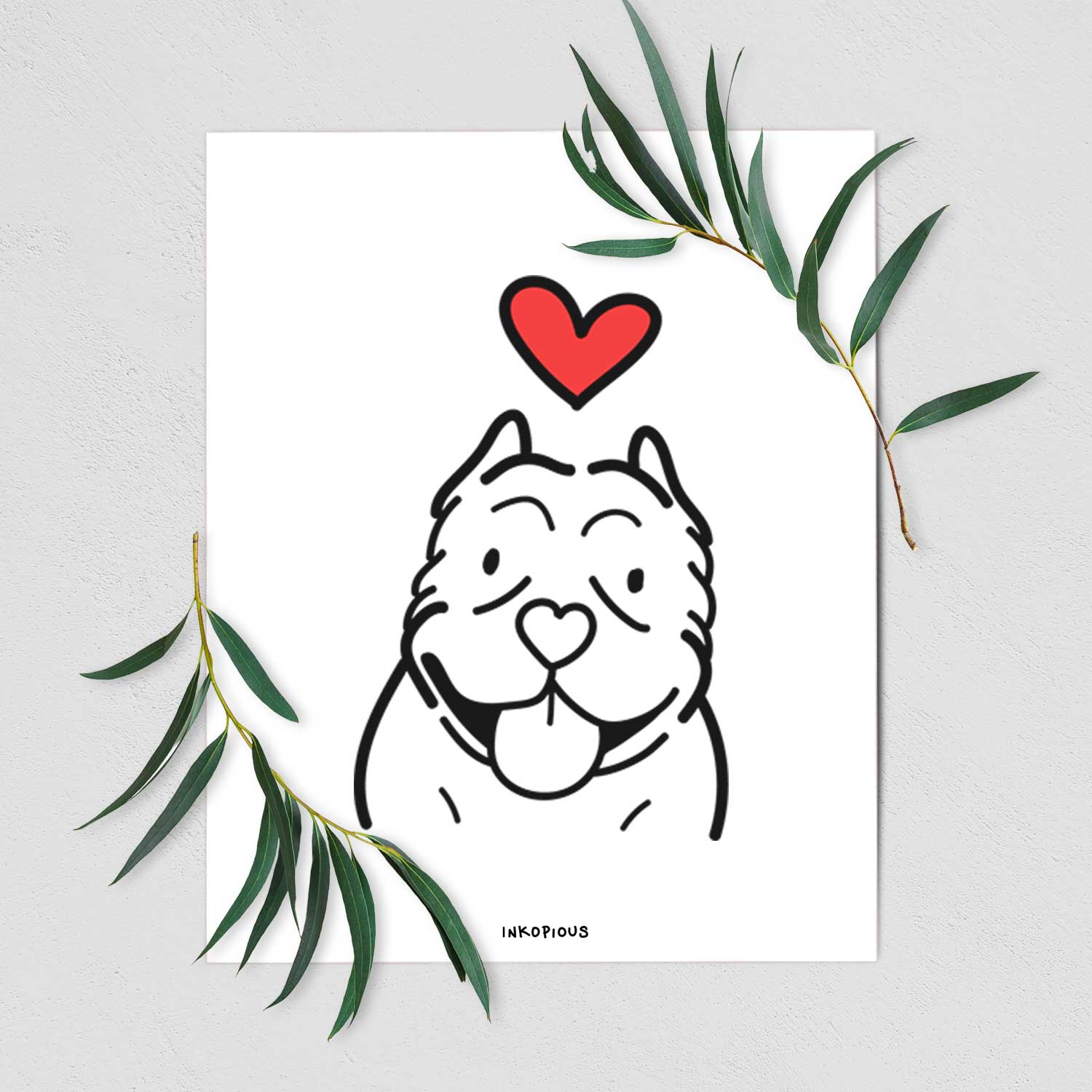 Love Always American Bully Art Print