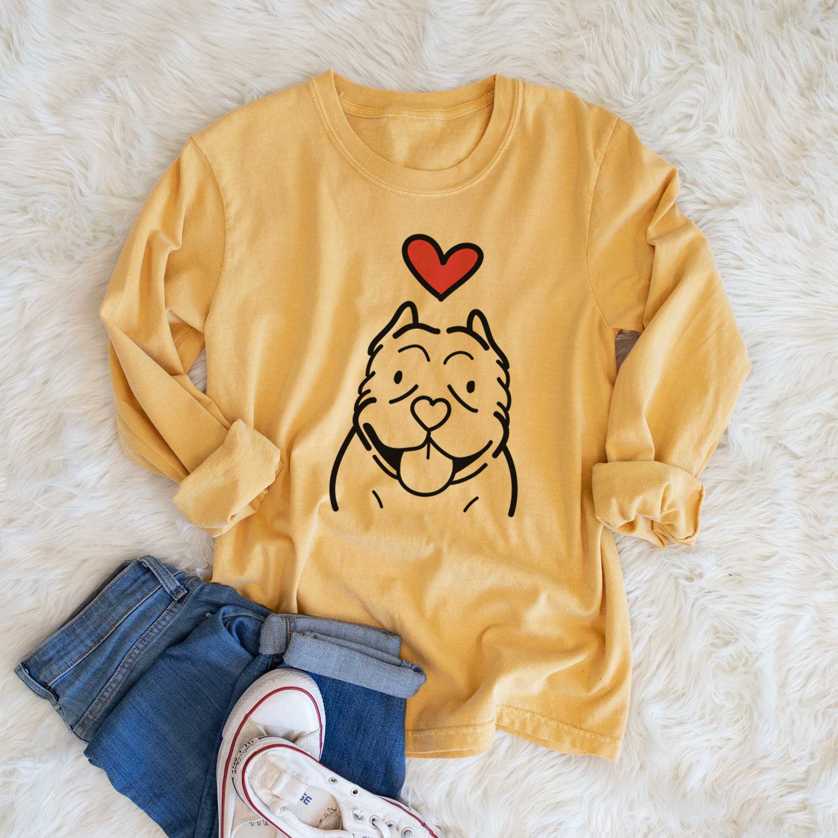 Love Always American Bully - Heavyweight 100% Cotton Long Sleeve