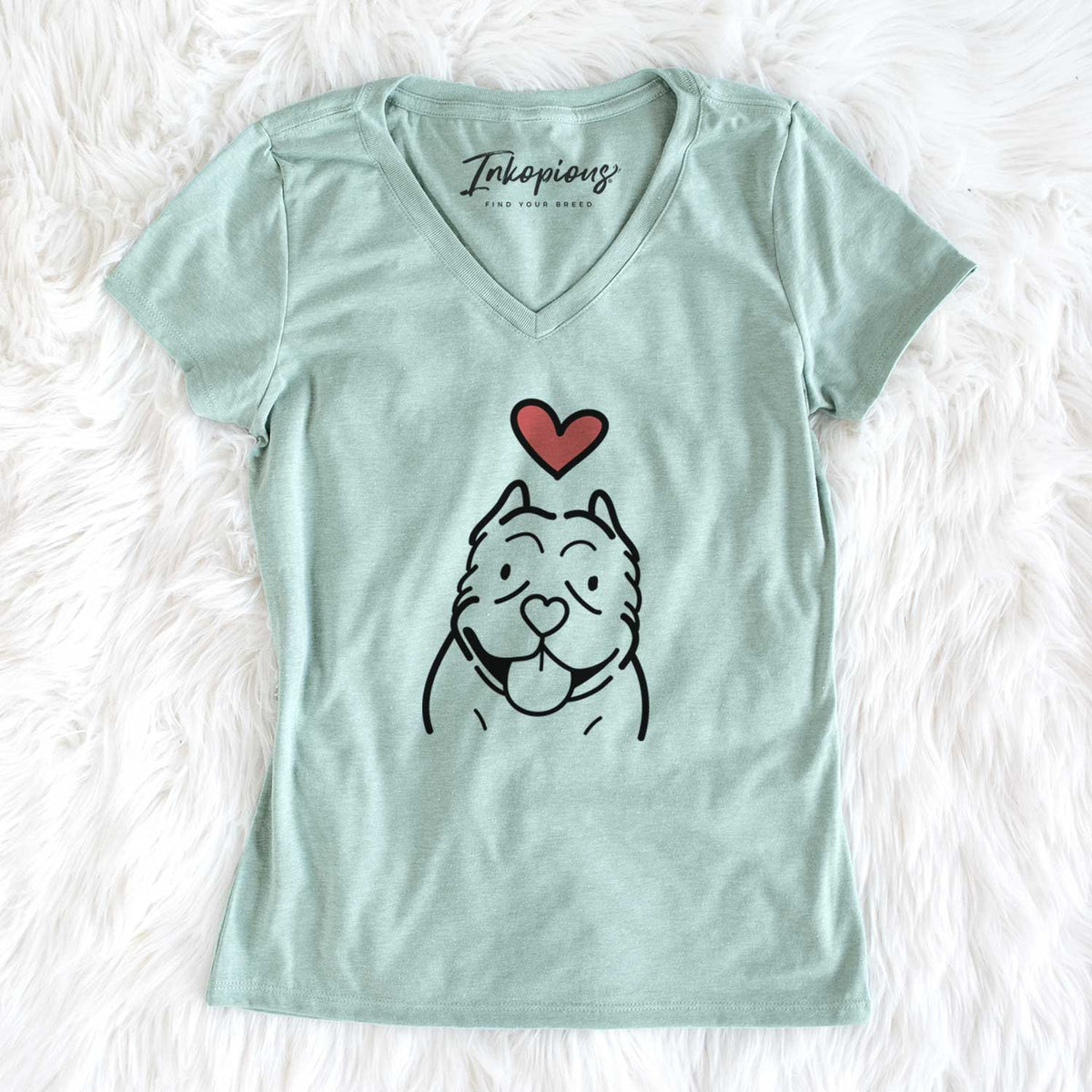 Love Always American Bully - Women&#39;s V-neck Shirt