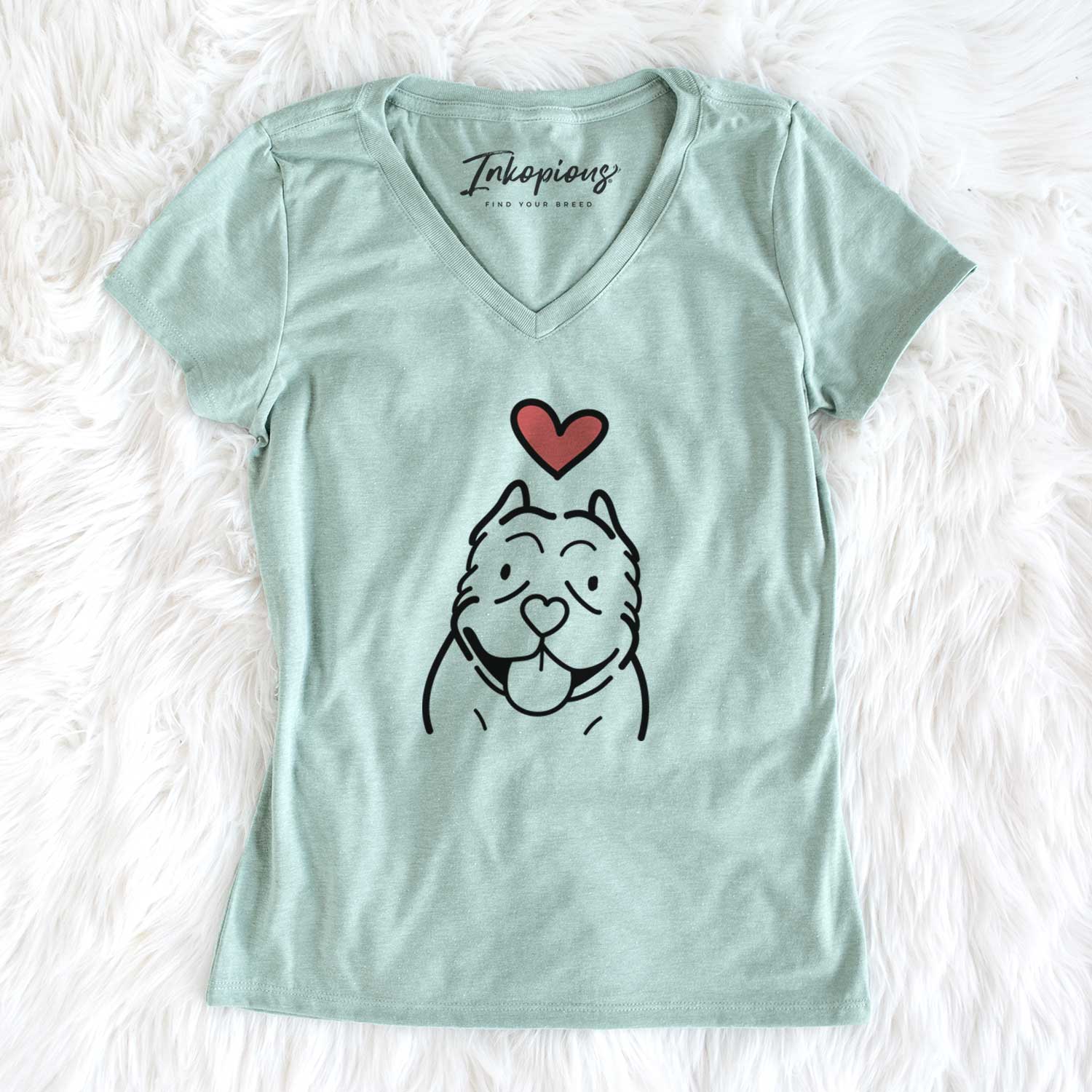 Love Always American Bully - Women's V-neck Shirt