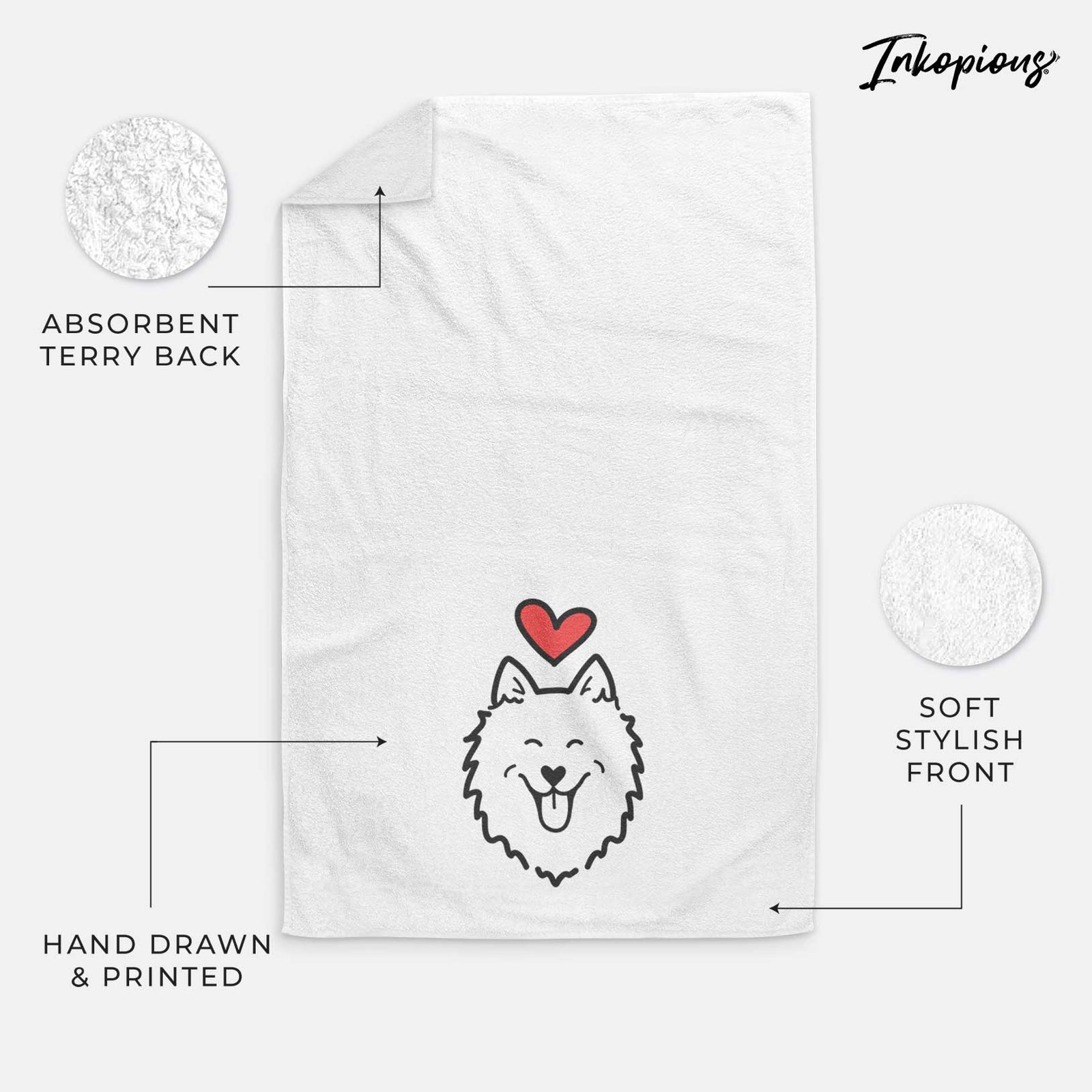 Love Always American Eskimo - Decorative Hand Towel