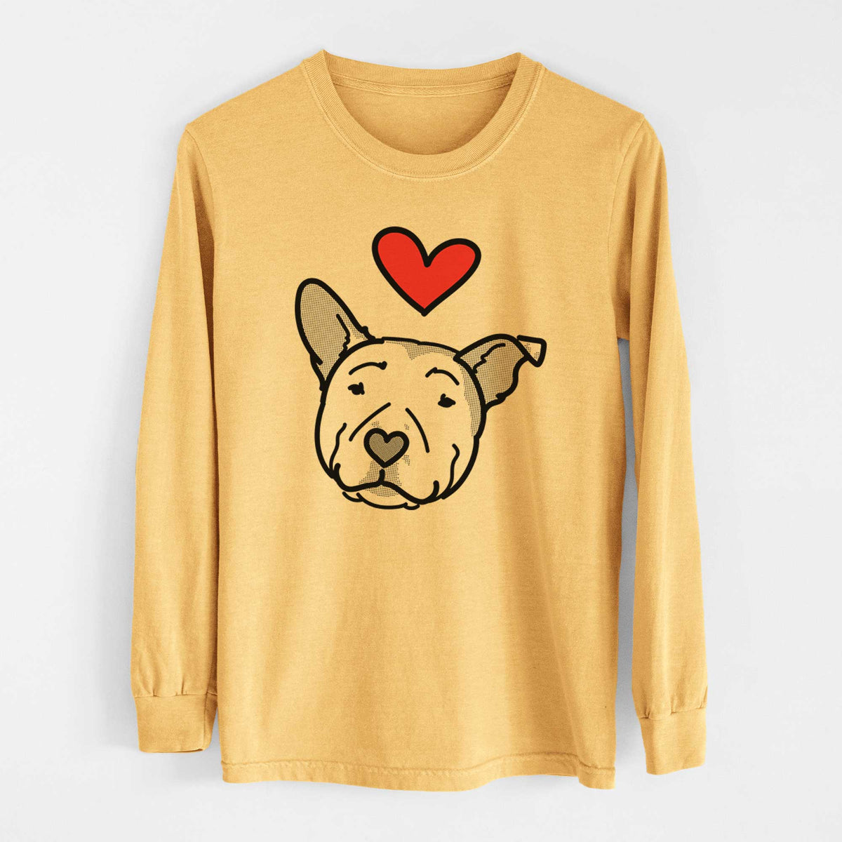 Love Always Pitbull - Archer - Heavyweight 100% Cotton Long Sleeve