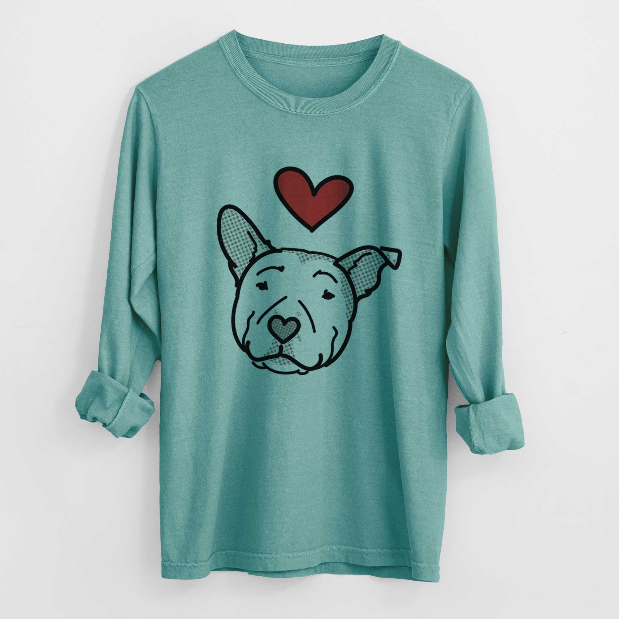 Love Always Pitbull - Archer - Heavyweight 100% Cotton Long Sleeve