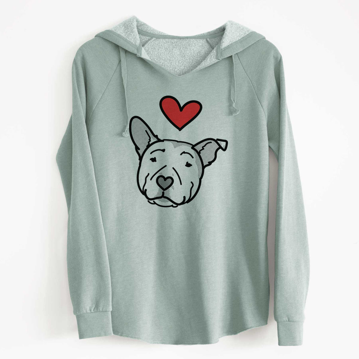 Love Always Pitbull - Archer - Cali Wave Hooded Sweatshirt
