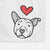 Love Always Pitbull - Archer - Decorative Hand Towel