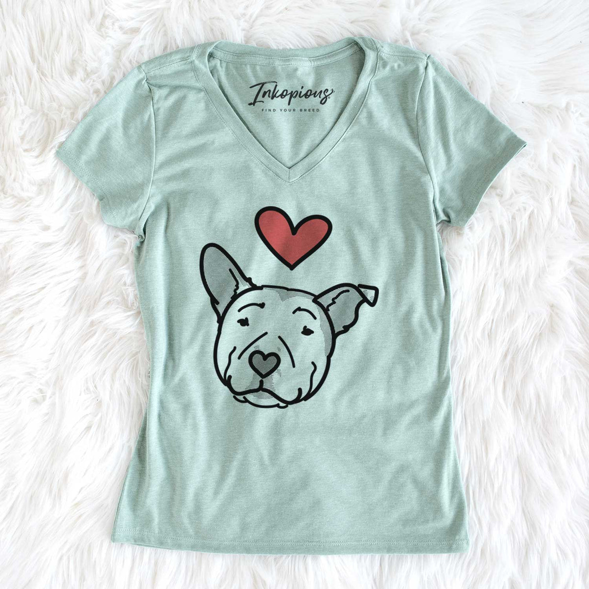 Love Always Pitbull - Archer - Women&#39;s V-neck Shirt