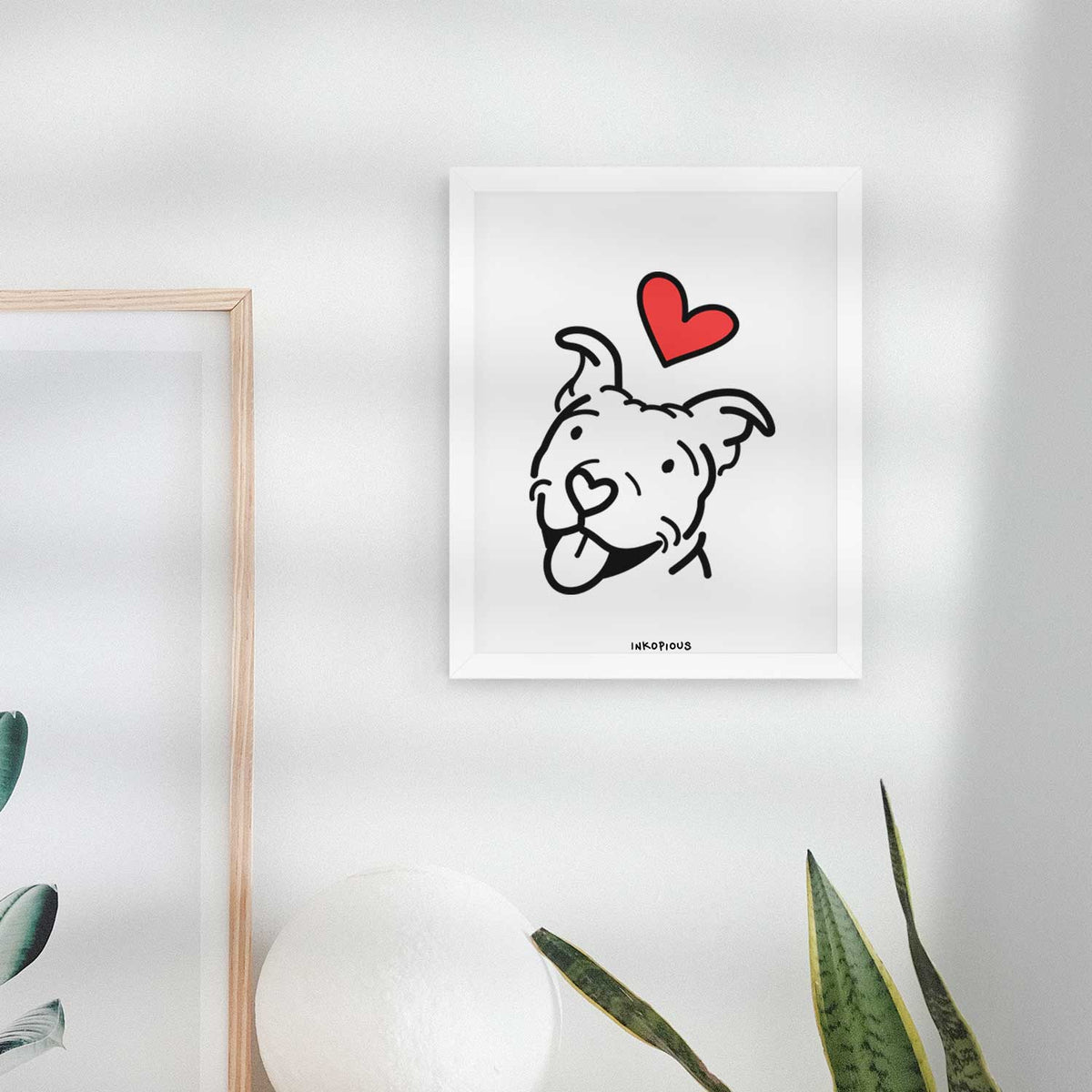 Love Always Pitbull - Arlo Art Print