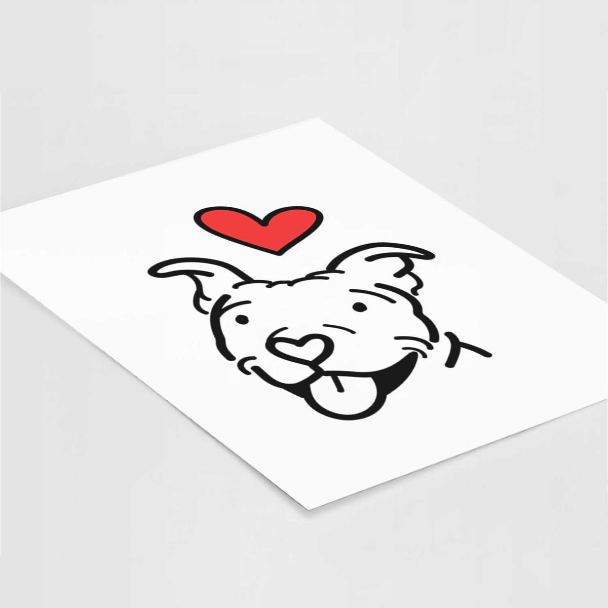 Love Always Pitbull - Arlo Art Print