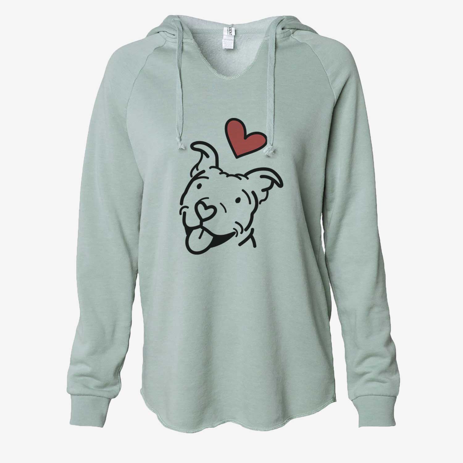 Love Always Pitbull - Arlo - Cali Wave Hooded Sweatshirt