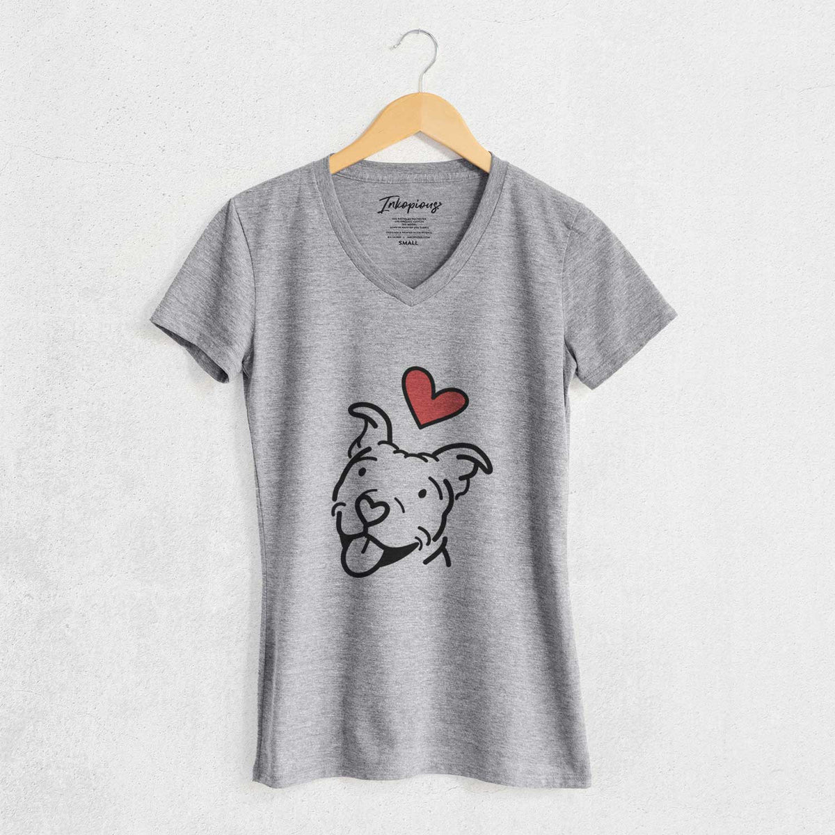 Love Always Pitbull - Arlo - Women's V-neck Shirt