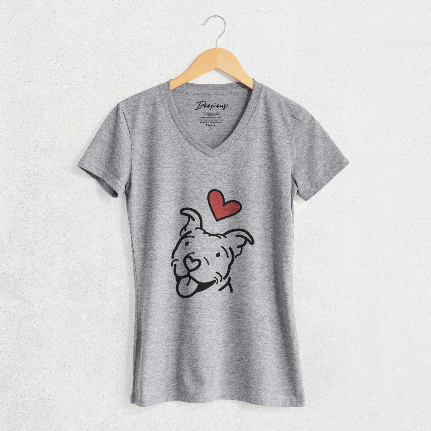 Love Always Pitbull - Arlo - Women's V-neck Shirt