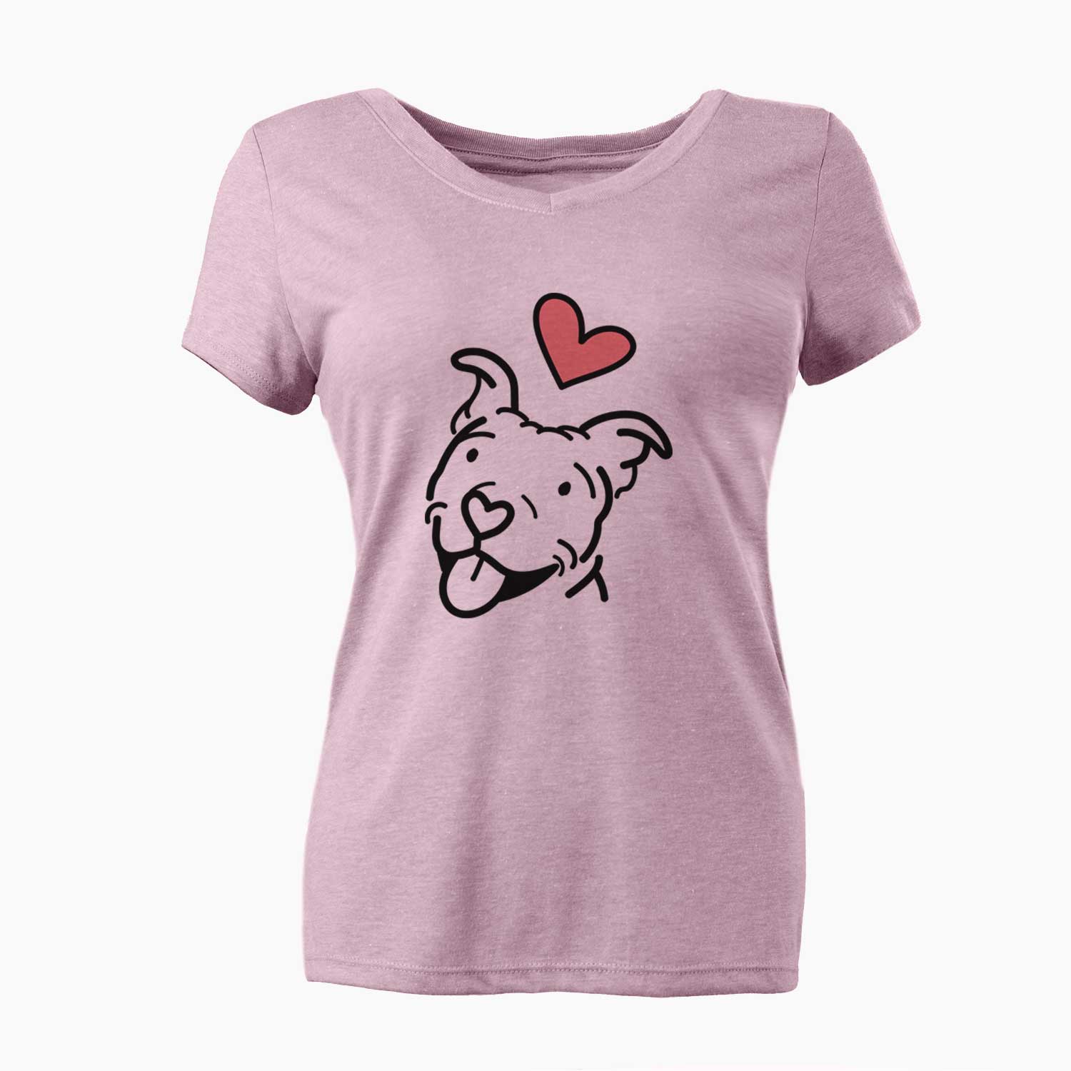 Love Always Pitbull - Arlo - Women's V-neck Shirt