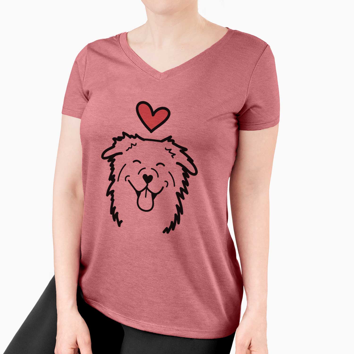 Love Always Australian Shepherd - Women's V-neck Shirt