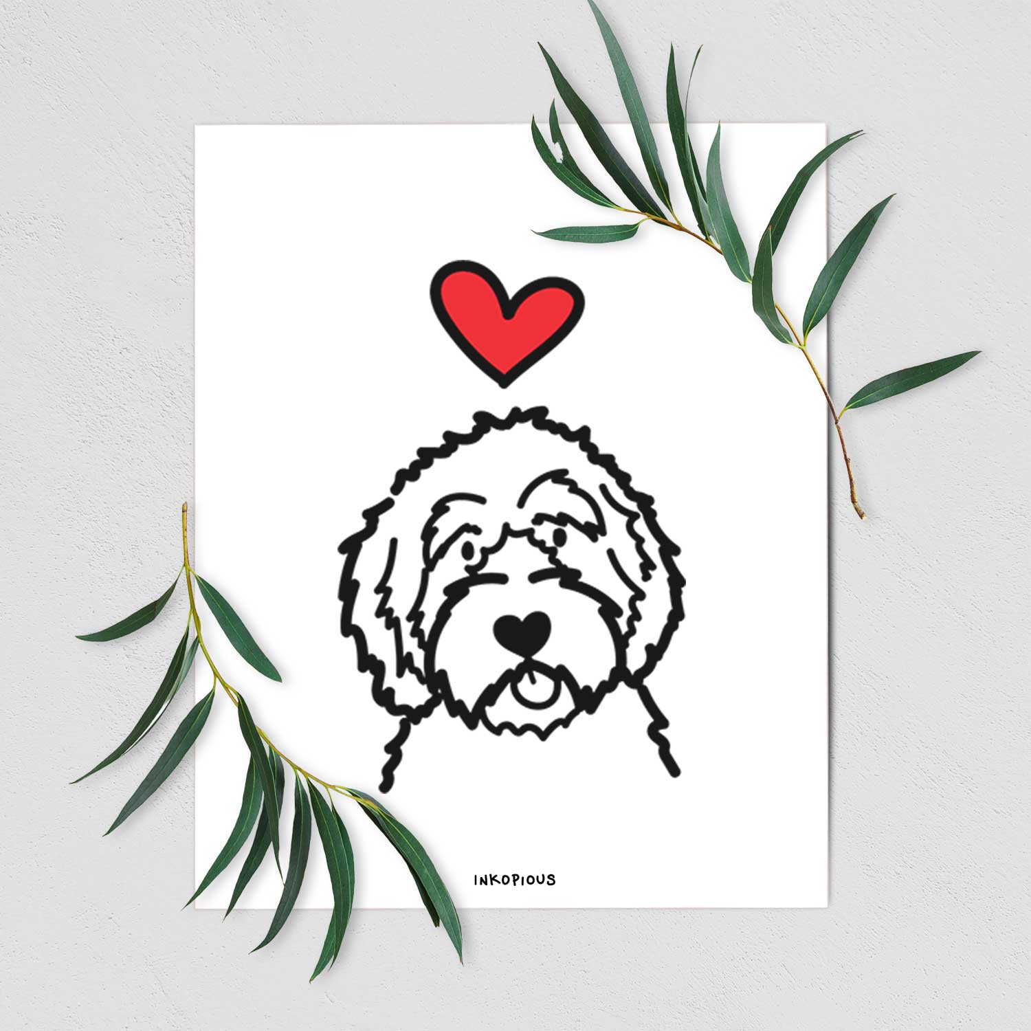 Love Always Aussiedoodle Art Print