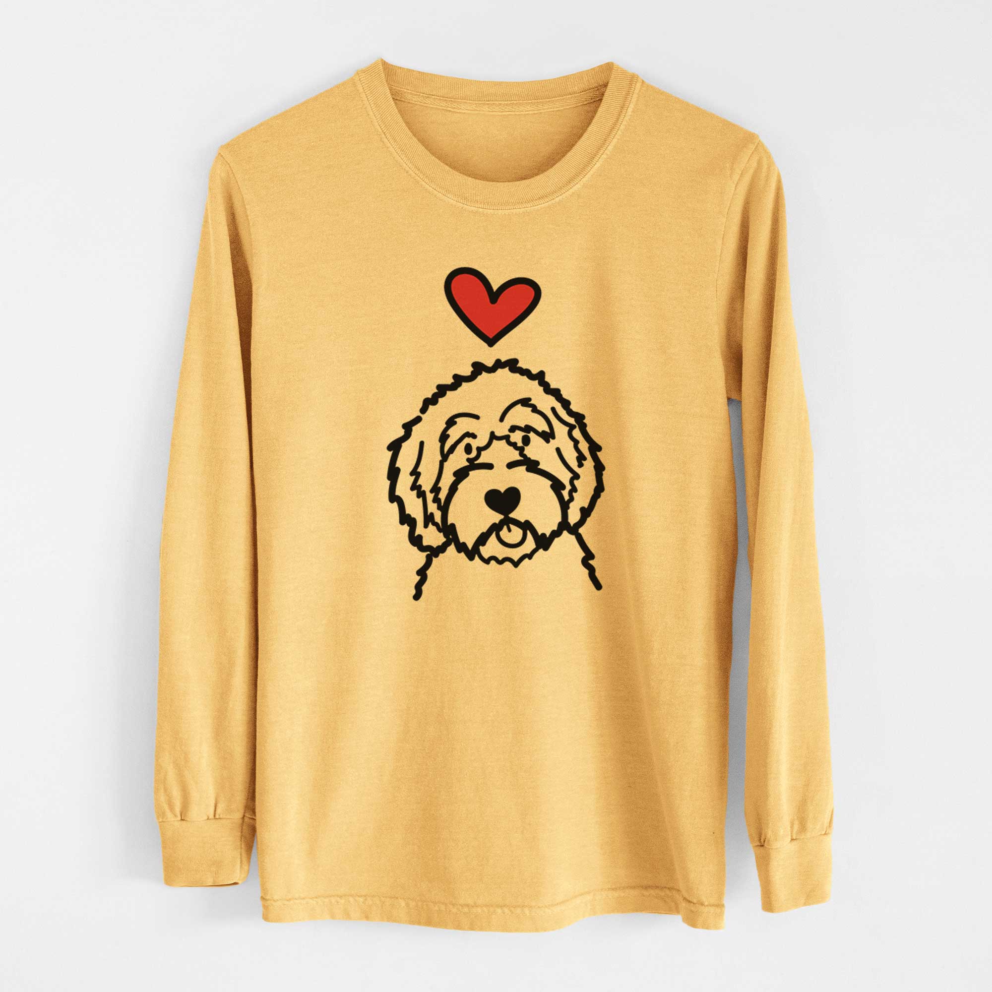 Love Always Aussiedoodle - Heavyweight 100% Cotton Long Sleeve