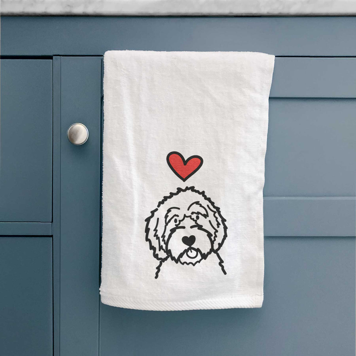 Love Always Aussiedoodle - Decorative Hand Towel