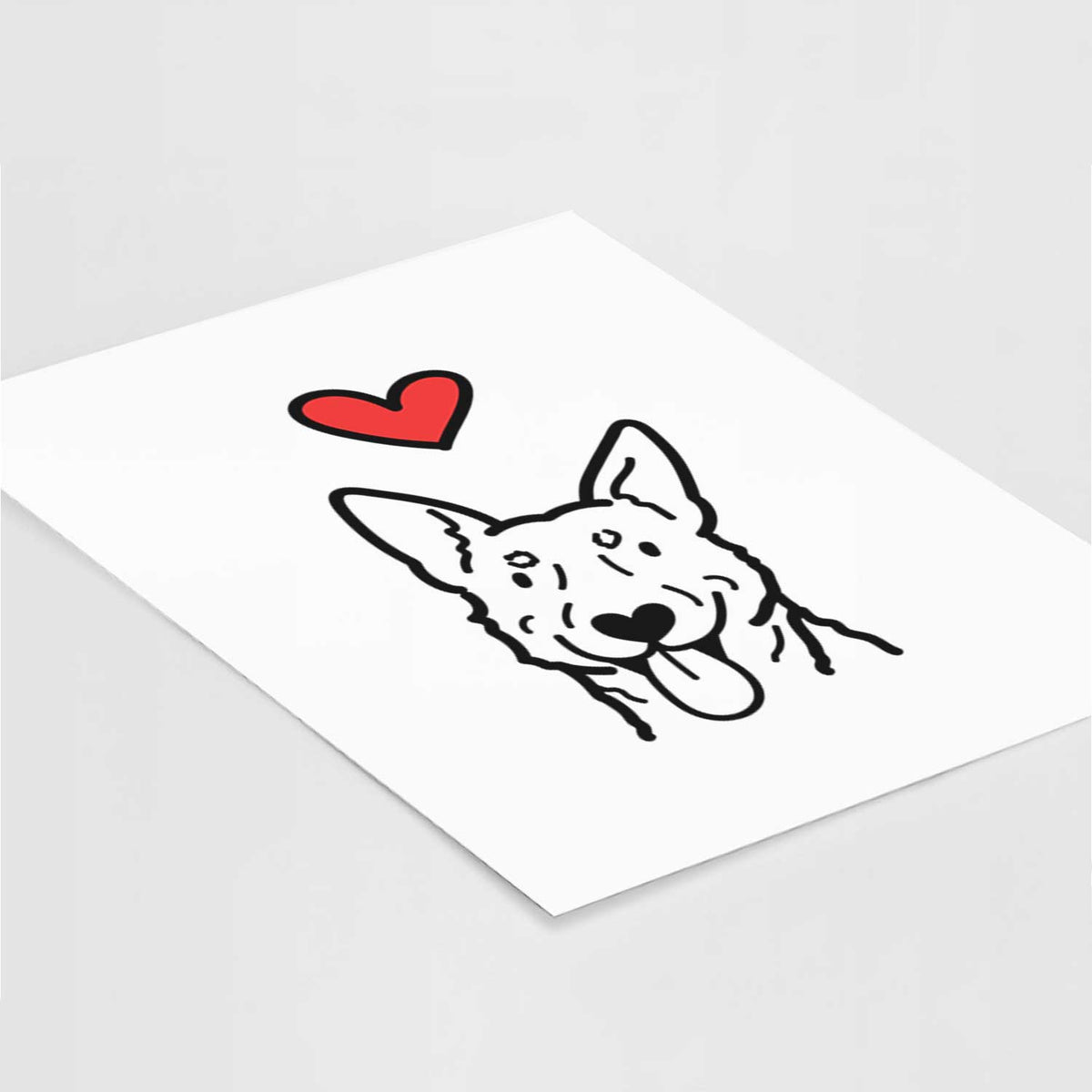 Love Always Australian Cattle Dog Art Print