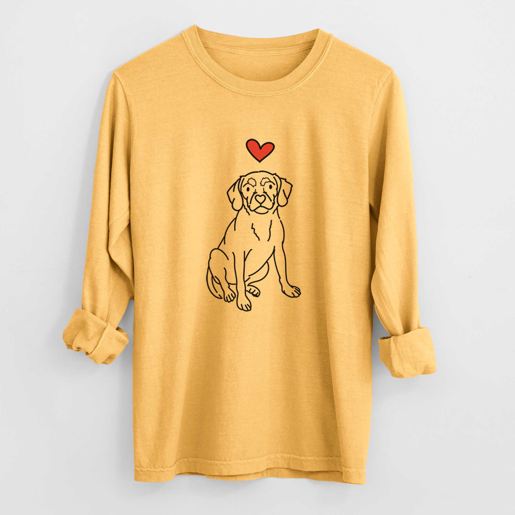 Love Always Puggle - Babs - Heavyweight 100% Cotton Long Sleeve