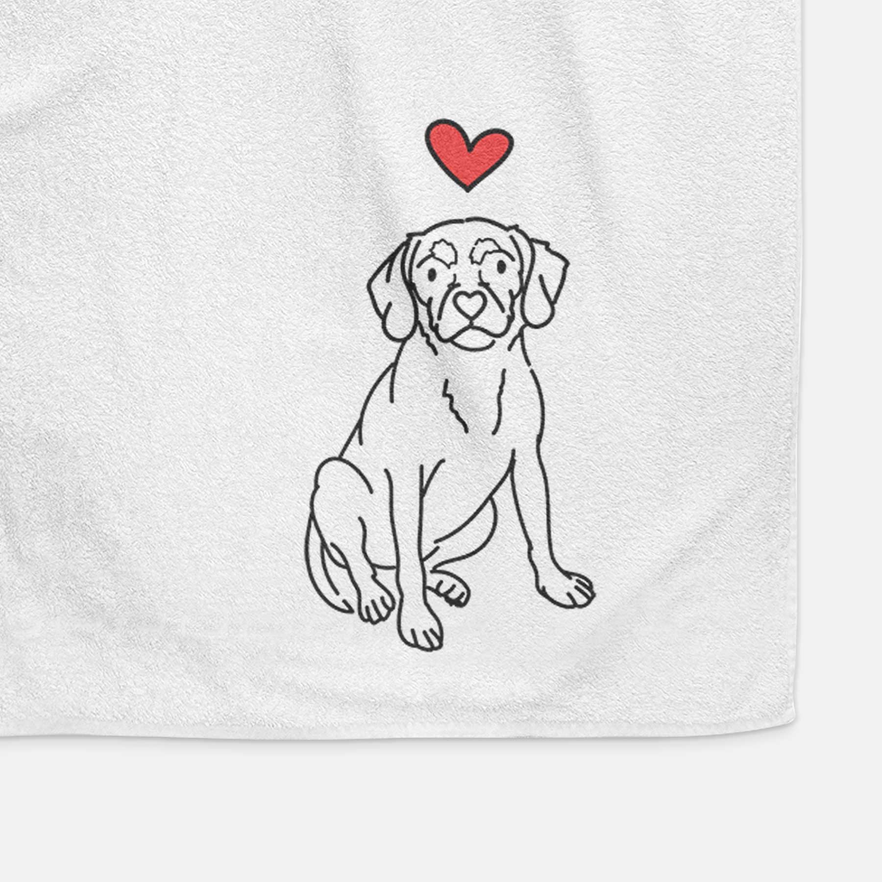 Love Always Puggle - Babs - Decorative Hand Towel