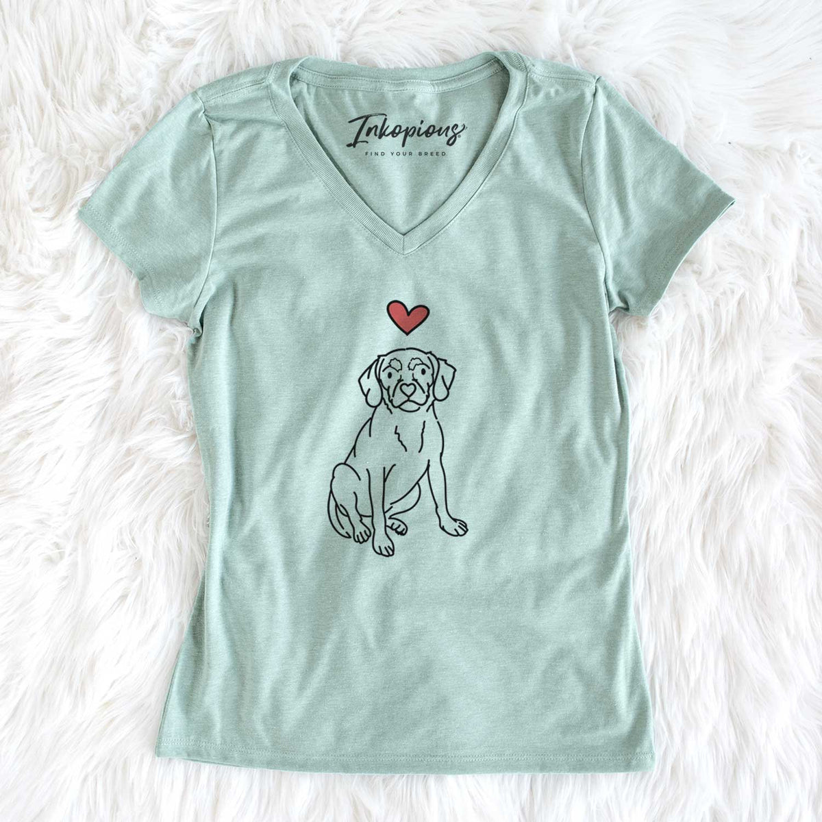 Love Always Puggle - Babs - Women's V-neck Shirt
