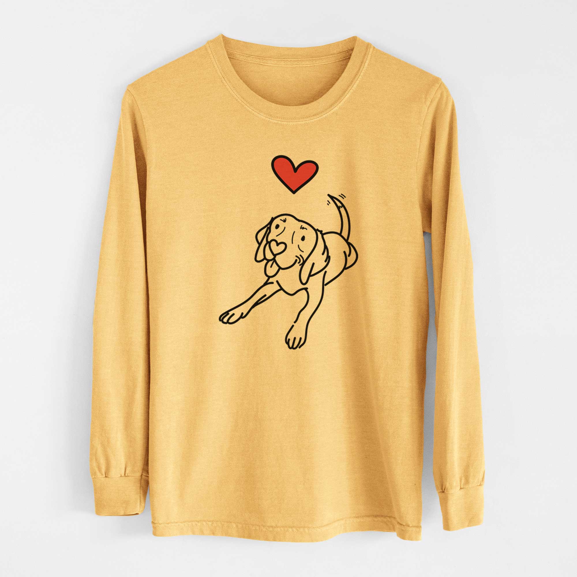 Love Always Beagle - Bagel - Heavyweight 100% Cotton Long Sleeve