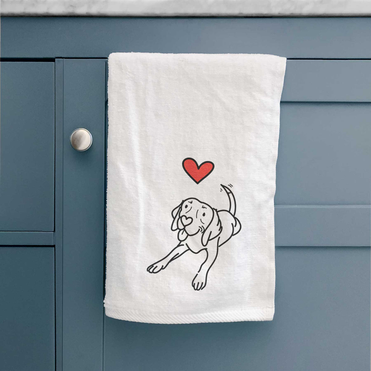 Love Always Beagle - Bagel - Decorative Hand Towel