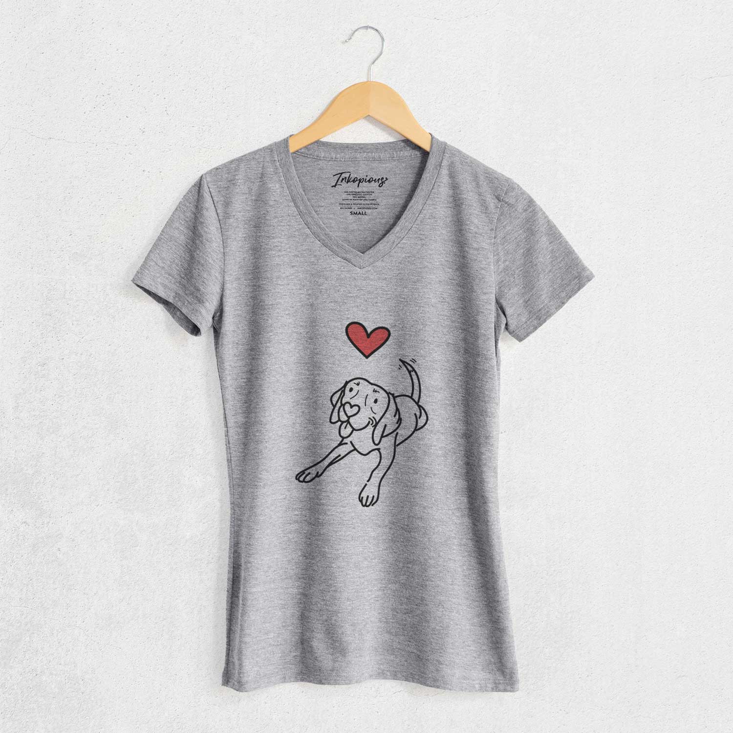 Love Always Beagle - Bagel - Women's V-neck Shirt