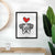 Love Always English Bulldog - Bailey Art Print