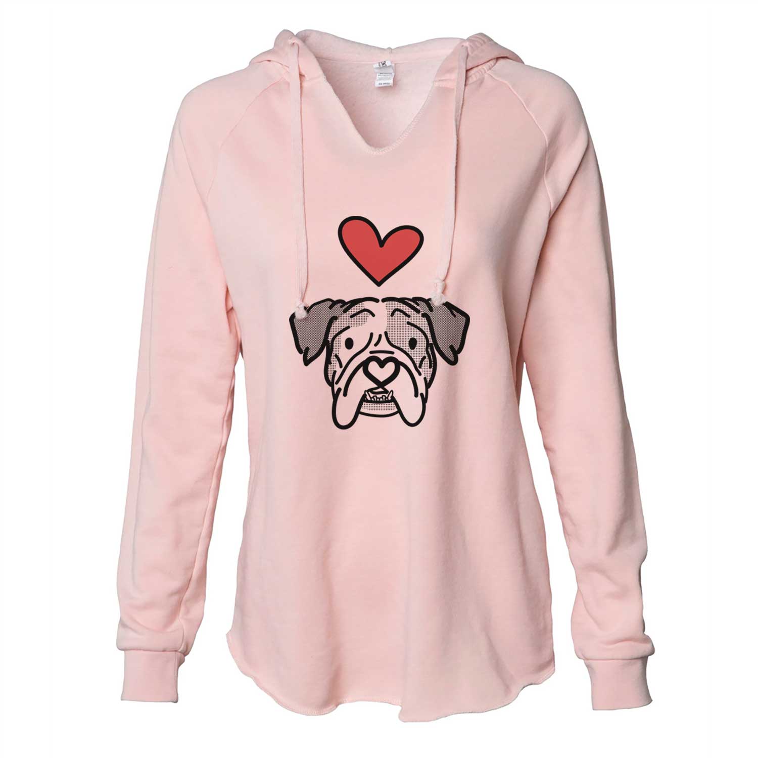 Love Always English Bulldog - Bailey - Cali Wave Hooded Sweatshirt